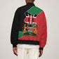 Kenya 254 Sleeve Zip Bomber Jacket Kenyan Flag Map Double Lion Shield - African Pride