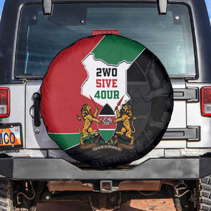 Kenya 254 Spare Tire Cover Kenyan Flag Map Double Lion Shield - African Pride