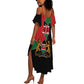 Kenya 254 Summer Maxi Dress Kenyan Flag Map Double Lion Shield - African Pride