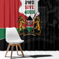 Kenya 254 Window Curtain Kenyan Flag Map Double Lion Shield - African Pride