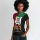Kenya 254 Women Polo Shirt Kenyan Flag Map Double Lion Shield - African Pride