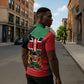 Kenya 254 Zipper Polo Shirt Kenyan Flag Map Double Lion Shield