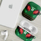 Custom Cricket Africa Kenya AirPods Case Green Lion Head Kenyan Pattern