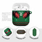 Custom Cricket Africa Kenya AirPods Case Green Lion Head Kenyan Pattern