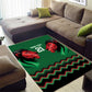 Custom Cricket Africa Kenya Area Rug Green Lion Head with Kenyan Pattern - African Pride