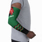 Custom Cricket Africa Kenya Arm Sleeves Green Lion Head Kenyan Pattern