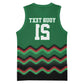 Custom Cricket Africa Kenya Basketball Jersey Green Lion Head with Kenyan Pattern - African Pride