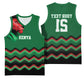 Custom Cricket Africa Kenya Basketball Jersey Green Lion Head with Kenyan Pattern - African Pride