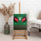 Custom Cricket Africa Kenya Canvas Wall Art Green Lion Head with Kenyan Pattern - African Pride