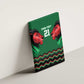 Custom Cricket Africa Kenya Canvas Wall Art Green Lion Head with Kenyan Pattern - African Pride