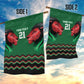 Custom Cricket Africa Kenya Garden Flag Green Lion Head with Kenyan Pattern - African Pride