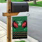 Custom Cricket Africa Kenya Garden Flag Green Lion Head with Kenyan Pattern - African Pride