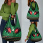 Custom Cricket Africa Kenya Grocery Bag Green Lion Head with Kenyan Pattern - African Pride