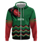 Custom Cricket Africa Kenya Hoodie Green Lion Head with Kenyan Pattern - African Pride