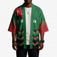 Custom Cricket Africa Kenya Kimono Green Lion Head Kenyan Pattern