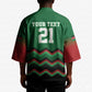 Custom Cricket Africa Kenya Kimono Green Lion Head Kenyan Pattern