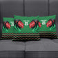 Custom Cricket Africa Kenya Pillow Cover Green Lion Head Kenyan Pattern