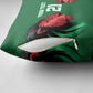 Custom Cricket Africa Kenya Pillow Cover Green Lion Head Kenyan Pattern