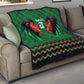 Custom Cricket Africa Kenya Quilt Green Lion Head with Kenyan Pattern - African Pride