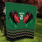 Custom Cricket Africa Kenya Quilt Green Lion Head with Kenyan Pattern - African Pride