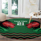Custom Cricket Africa Kenya Round Carpet Green Lion Head with Kenyan Pattern - African Pride