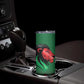 Custom Cricket Africa Kenya Skinny Tumbler Green Lion Head with Kenyan Pattern - African Pride
