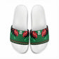 Custom Cricket Africa Kenya Slide Sandals Green Lion Head Kenyan Pattern