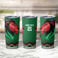 Custom Cricket Africa Kenya Tumbler Cup Green Lion Head with Kenyan Pattern - African Pride