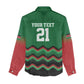 Custom Cricket Africa Kenya Women Casual Shirt Green Lion Head with Kenyan Pattern - African Pride