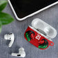 Custom Cricket Africa Kenya AirPods Case Red Lion Head Kenyan Pattern