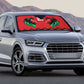 Custom Cricket Africa Kenya Auto Sun Shade Red Lion Head Kenyan Pattern