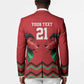 Custom Cricket Africa Kenya Blazer Red Lion Head Kenyan Pattern