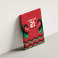 Custom Cricket Africa Kenya Canvas Wall Art Red Lion Head with Kenyan Pattern - African Pride