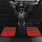 Custom Cricket Africa Kenya Car Mats Red Lion Head with Kenyan Pattern - African Pride