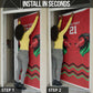 Custom Cricket Africa Kenya Door Cover Red Lion Head Kenyan Pattern
