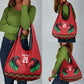 Custom Cricket Africa Kenya Grocery Bag Red Lion Head with Kenyan Pattern - African Pride