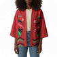 Custom Cricket Africa Kenya Kimono Red Lion Head Kenyan Pattern