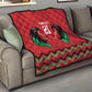Custom Cricket Africa Kenya Quilt Red Lion Head with Kenyan Pattern - African Pride