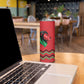 Custom Cricket Africa Kenya Skinny Tumbler Red Lion Head with Kenyan Pattern - African Pride