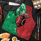 Personalized Kenya Maasai Shield Apron Green Red Kenyan Lion Half Style