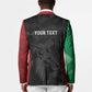 Personalized Kenya Maasai Shield Blazer Green Red Kenyan Lion Half Style