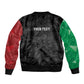 Personalized Kenya Maasai Shield Bomber Jacket Green Red Kenyan Lion Half Style - African Pride