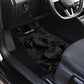 Personalized Kenya Maasai Shield Car Mats Green Red Kenyan Lion Half Style - African Pride