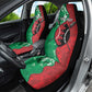 Personalized Kenya Maasai Shield Car Seat Cover Green Red Kenyan Lion Half Style - African Pride