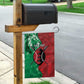 Personalized Kenya Maasai Shield Garden Flag Green Red Kenyan Lion Half Style - African Pride