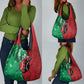 Personalized Kenya Maasai Shield Grocery Bag Green Red Kenyan Lion Half Style - African Pride