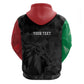 Personalized Kenya Maasai Shield Hoodie Green Red Kenyan Lion Half Style - African Pride