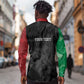 Personalized Kenya Maasai Shield Long Sleeve Button Shirt Green Red Kenyan Lion Half Style - African Pride
