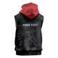 Personalized Kenya Maasai Shield Sleeveless Zip Hoodie Green Red Kenyan Lion Half Style - African Pride