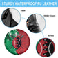 Personalized Kenya Maasai Shield Spare Tire Cover Green Red Kenyan Lion Half Style - African Pride